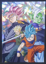 Charger l&#39;image dans la galerie, Trading card panini part 2 Dragon Ball Universal Collection n° S08 (2021) prisme Songoku Trunks Goku Black et Zamasu dbz 