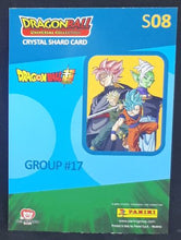 Charger l&#39;image dans la galerie, Trading card panini part 2 Dragon Ball Universal Collection n° S08 (2021) prisme Songoku Trunks Goku Black et Zamasu dbz 