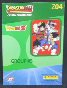 Trading card panini part 2 Dragon Ball Universal Collection n° Z04 (2021) prisme songoku versus vegeta dbz