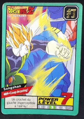 carte Carddass Le Grand Combat Part 2 n°489 (1996) bandai songohan vs dabla