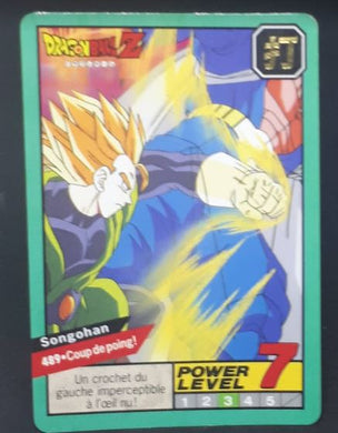 carte Carddass Le Grand Combat Part 2 n°489 (1996) bandai songohan vs dabla dbz 