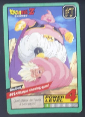 carte Carddass Le Grand Combat Part 2 n°492 (1996) bandai boubou vs majin vegeta dbz cardamehdz etat correct