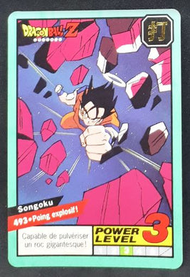 carte Carddass Le Grand Combat Part 2 n°493 (1996) bandai songoku dbz 
