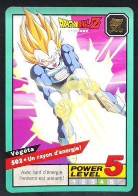 carte Carddass Le Grand Combat Part 2 n°502 (1996) bandai vegeta dbz