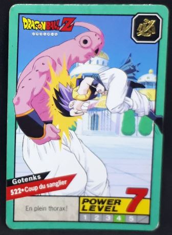 carte Carddass Le Grand Combat Part 2 n°522 (1996) bandai gotenks vs majin bou dbz 