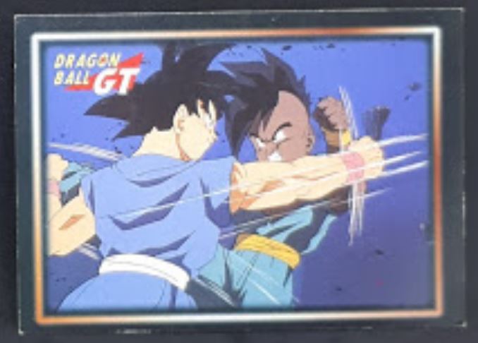 carte Dragon Ball GT Cards Part 1 n°17 (1999) panini songoku vs oub dbgt cardamehdz