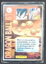 Charger l'image dans la galerie, carte Dragon Ball GT Cards Part 1 n°1 (1999) panini songoku dbgt 