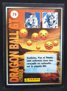 carte Dragon Ball GT Cards Part 1 n°79 (1999) panini trunks songoku pan dbgt 