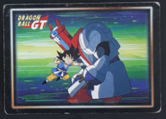 carte Dragon Ball GT Cards Part 1 n°83 (1999) songoku vs mega canon sigma dbgt 