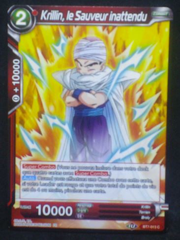 carte Dragon Ball Super Card Game Fr Assault of the Saiyans BT7-013 C (2019) bandai krilin le sauveur innatendu dbscg cardamehdz