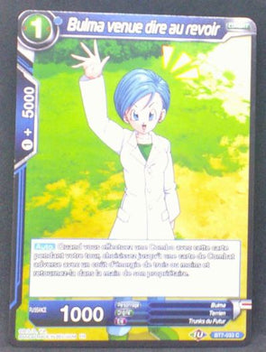 carte Dragon Ball Super Card Game Fr Assault of the Saiyans BT7-033 C (2019) bandai bulma venue dire au revoir dbscg