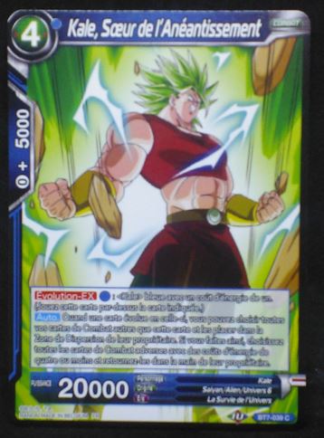 carte Dragon Ball Super Card Game Fr Assault of the Saiyans BT7-039 C (2019) bandai kale soeur de l'anéantissement dbscg cardamehdz