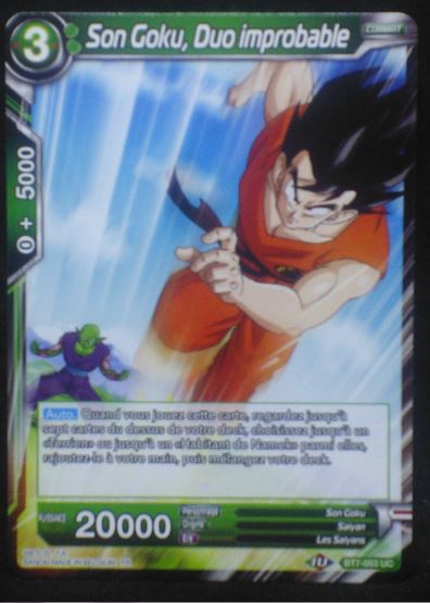 carte Dragon Ball Super Card Game Fr Assault of the Saiyans BT7-053 UC (2019) bandai Son Goku, Duo improbable dbscg cardamehdz