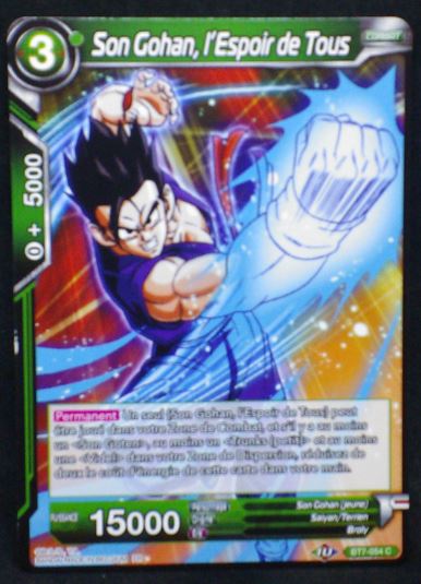carte Dragon Ball Super Card Game Fr Assault of the Saiyans BT7-054 C (2019) bandai songohan l espoir de tous dbscg cardamehdz