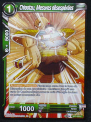carte Dragon Ball Super Card Game Fr Assault of the Saiyans BT7-064 C (2019) bandai Chiaotzu, Mesures désespérées dbscg cardamehdz