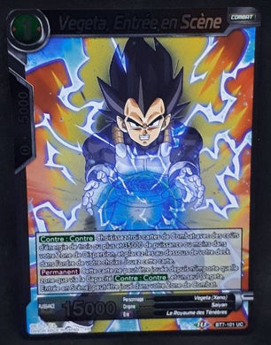carte Dragon Ball Super Card Game Fr Assault of the Saiyans BT7-101 UC Foil (2019) bandai vegeta, Entrée en Scène dbscg foil 