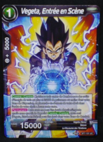 carte Dragon Ball Super Card Game Fr Assault of the Saiyans BT7-101 UC (2019) bandai vegeta entree en scene dbscg cardamehdz