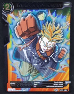 carte Dragon Ball Super Card Game Fr Assault of the Saiyans BT7-102 C Foil (2019) bandai trunks super saiyan dbscg foil cardamehdz