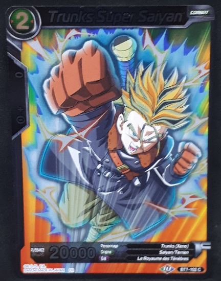 carte Dragon Ball Super Card Game Fr Assault of the Saiyans BT7-102 C Foil (2019) bandai trunks super saiyan dbscg foil cardamehdz