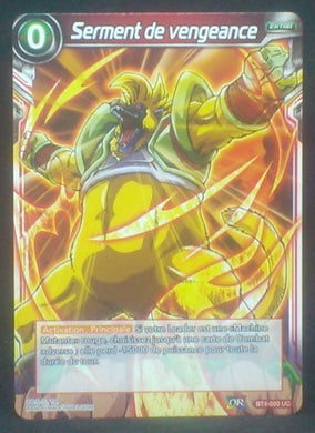 carte Dragon Ball Super Card Game Fr Colossal Warfare BT4-020 UC (2018) babay vegeta oozaru,serment de vengeance dbscg cardamehdz