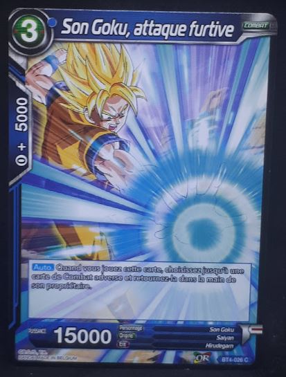 carte Dragon Ball Super Card Game Fr Colossal Warfare BT4-026 C (2018) bandai songoku attaque furtive dbscg cardamehdz