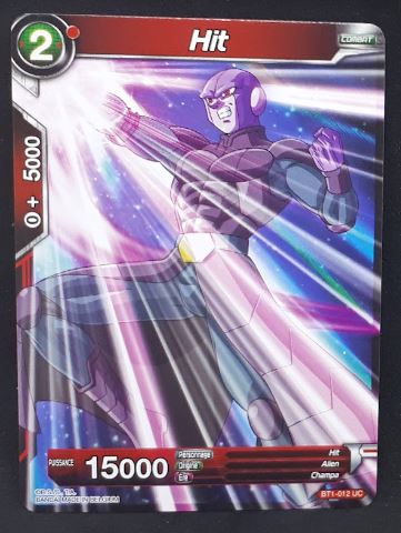 carte Dragon Ball Super Card Game Fr Galactic Battle BT1-012 C bandai hit dbscg 