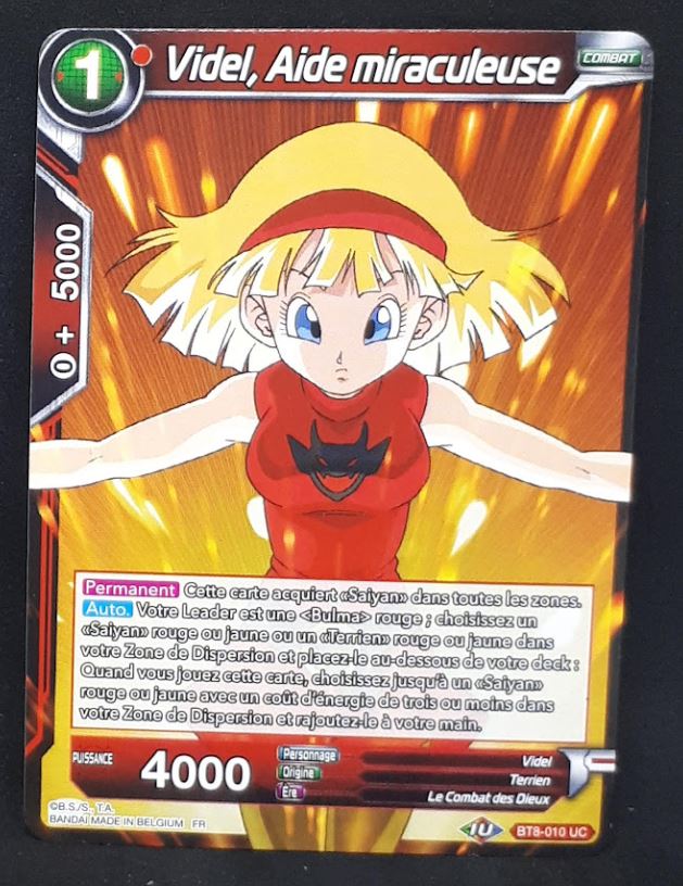 carte Dragon Ball Super Card Game Fr Malicious Machinations BT8-010 UC (2019) bandai videl aide miraculeuse dbscg 