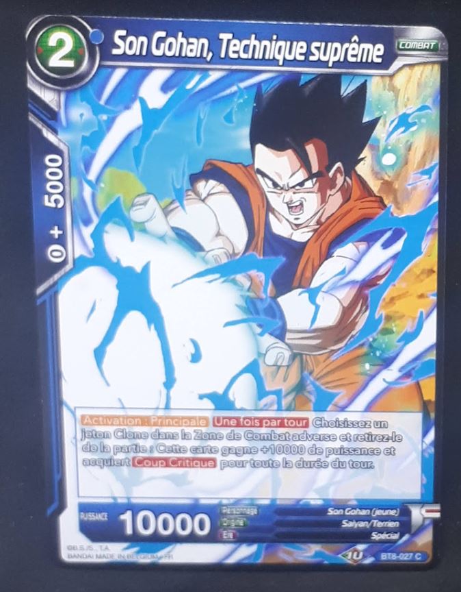 carte Dragon Ball Super Card Game Fr Malicious Machinations BT8-027 C (2019) bandai songohan technique supreme dbscg