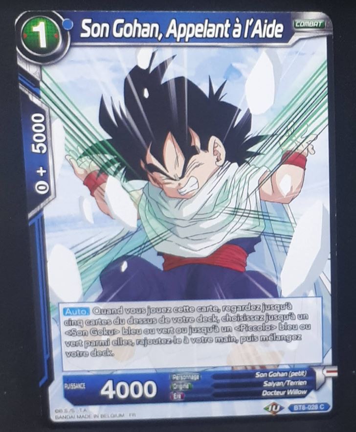 carte Dragon Ball Super Card Game Fr Malicious Machinations BT8-028 C (2019) bandai songohan appelant a l aide dbscg