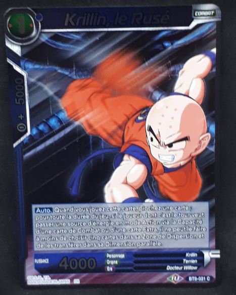 carte Dragon Ball Super Card Game Fr Malicious Machinations BT8-031 C Foil (2019) bandai Krillin, le Rusé dbscg foil cardamehdz