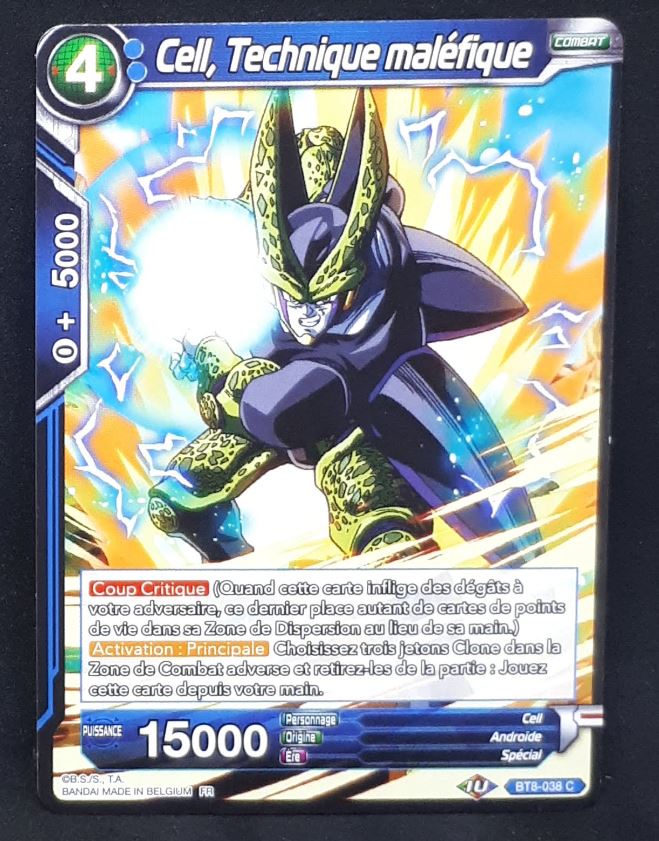 carte Dragon Ball Super Card Game Fr Malicious Machinations BT8-038 C (2019) bandai cell technique malefique dbscg