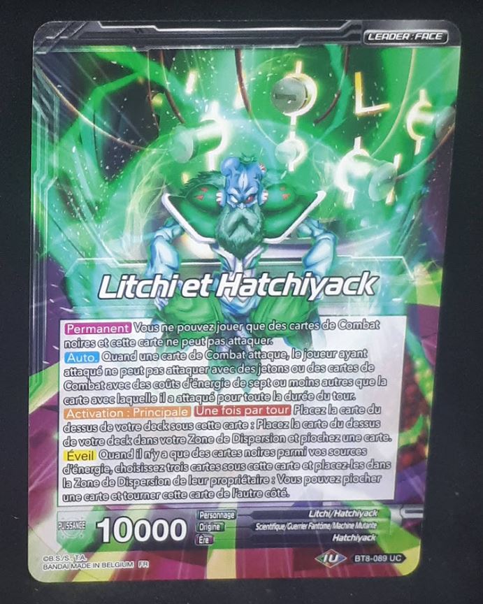 carte Dragon Ball Super Card Game Fr Malicious Machinations BT8-089 UC (2019) bandai litchi et hatchiyack dbscg