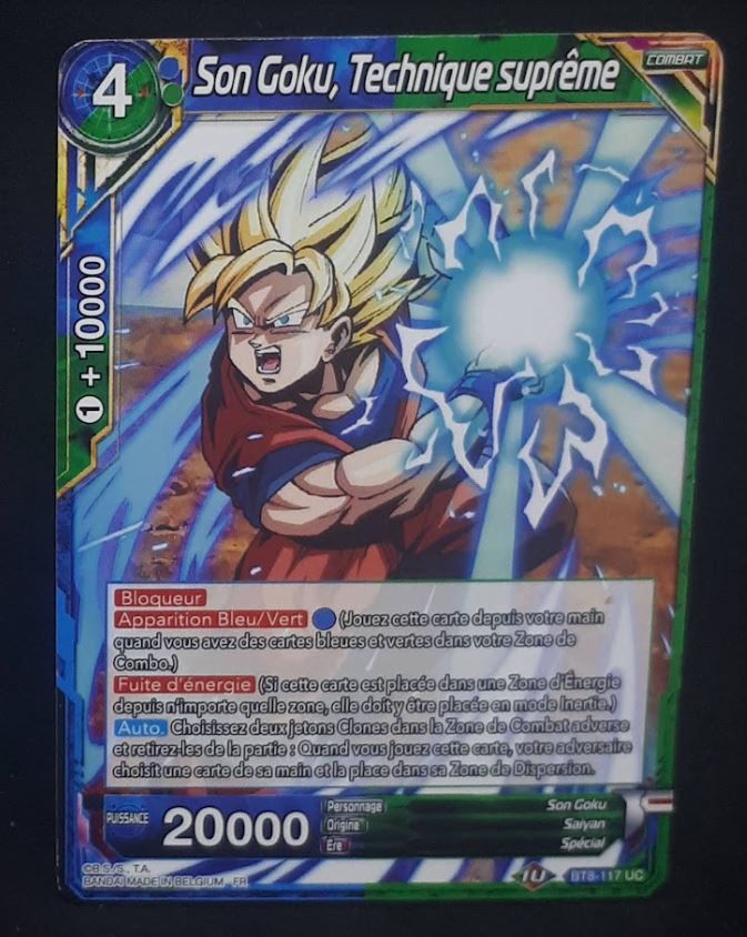 carte Dragon Ball Super Card Game Fr Malicious Machinations BT8-117 UC (2019) bandai songoku technique supreme dbscg