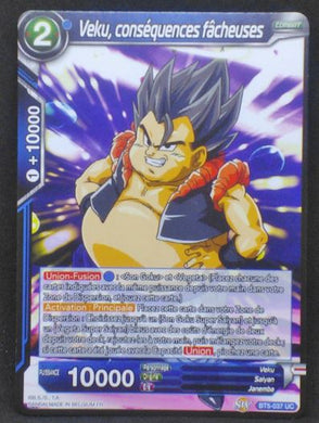 carte Dragon Ball Super Card Game Fr Miraculous Revival BT5-037 UC (2018) bandai veku conséquences facheuses dbscg