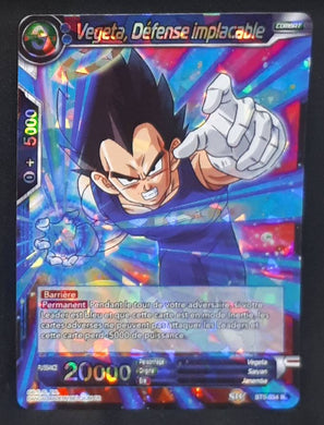 carte Dragon Ball Super Card Game Fr Miraculous Revival Part 5 BT5-034 R (foil) (2019) vegeta defense implacable bandai dbscg