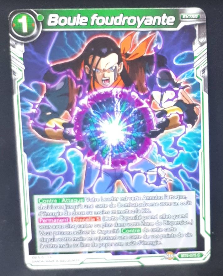 carte Dragon Ball Super Card Game Fr Miraculous Revival Part 5 BT5-075 C (2019) boule foudroyante bandai dbscg