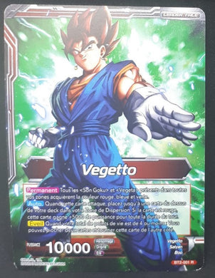 carte Dragon Ball Super Card Game Fr Part 2 BT2-001 R bandai (2018) vegetto super saiyan guerier fusionné dbscg 