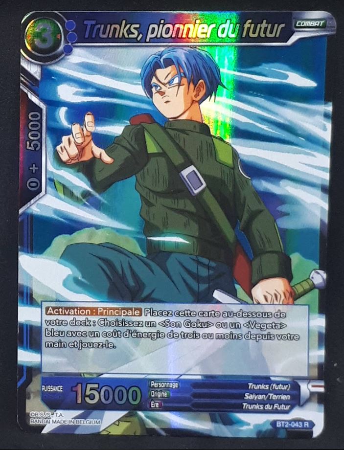 carte Dragon Ball Super Card Game Fr Part 2 Union Force BT2-043 R (foil) (2018) Trunks, pionnier du futur bandai dbscg 