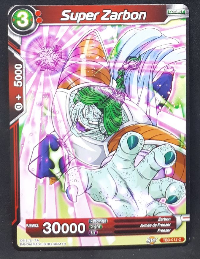 carte Dragon Ball Super Card Game Fr Premium Pack TB3-012 C (2019) bandai super zarbon dbscg cardamehdz 