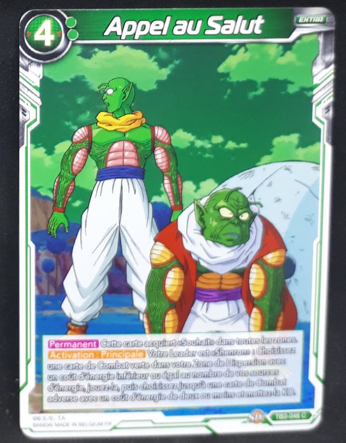 carte Dragon Ball Super Card Game Fr Premium Pack TB3-046 C (2019) bandai Appel au salut dbscg