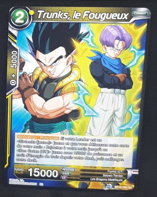 carte Dragon Ball Super Card Game Fr Rise of the Unison Warrior  BT10-109 UC (2020) bandai trunks le fougueux dbscg
