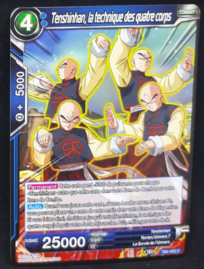 carte Dragon Ball Super Card Game Fr The Tournament Of Power TB1-033 C (2018) bandai tenshinhan la technique des quatre corps dbscg cardamehdz