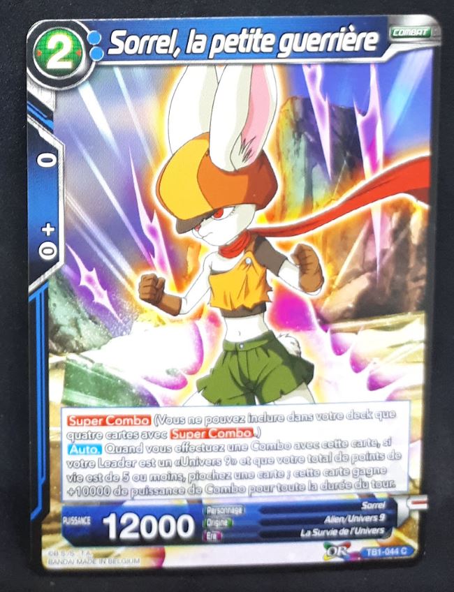 carte Dragon Ball Super Card Game Fr The Tournament Of Power TB1-044 UC (2018) bandai sorrel la petite guerrière dbscg cardamehdz