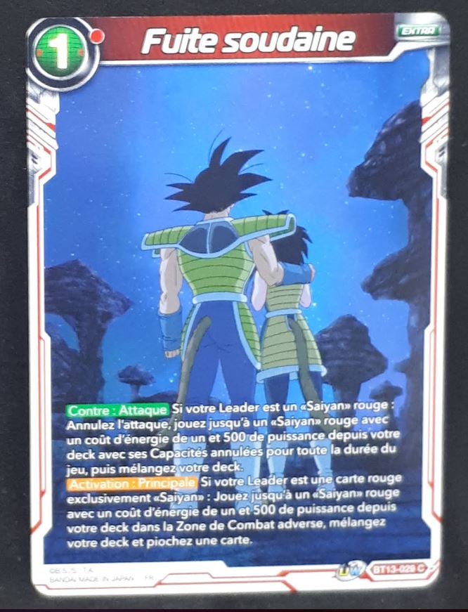 carte Dragon Ball Super Card Game Fr Unison Warrior Series Set 04 BT13-029 C (2021) bandai fuite soudaine dbscg