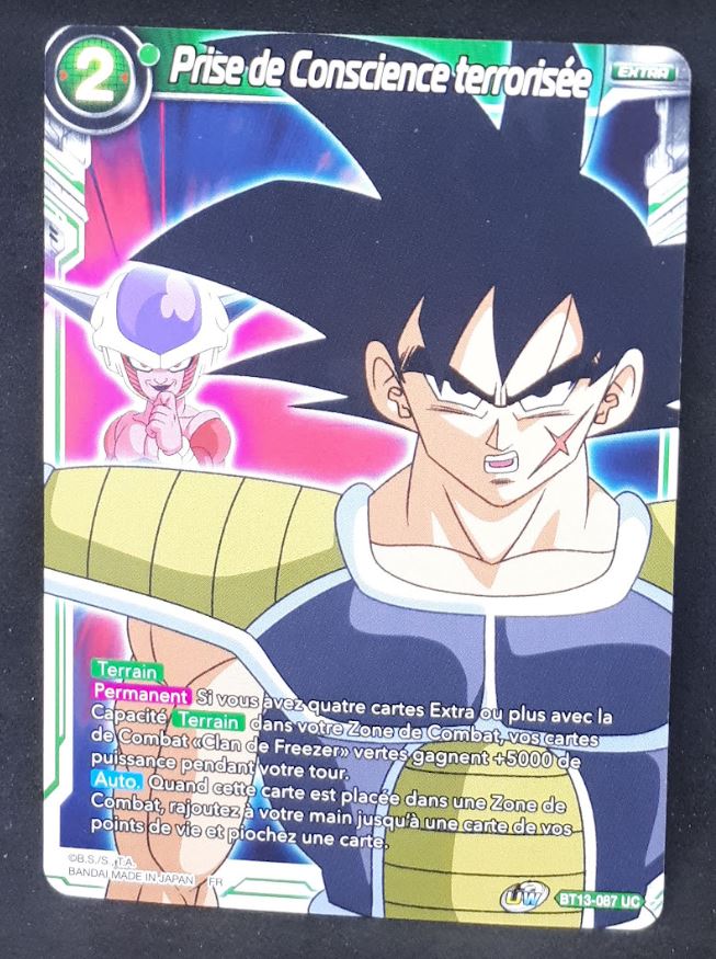 carte Dragon Ball Super Card Game Fr Unison Warrior Series Set 04 BT13-087 UC (2021) bandai prise de consience terrorisée dbscg cardamehdz
