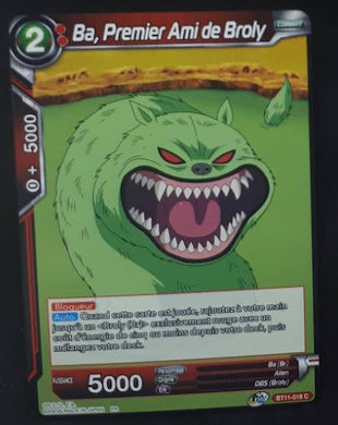carte Dragon Ball Super Card Game Fr Unison Warrior Vermilion Bloodline BT11-019 C (2020) bandai ba premier ami de broly dbscg