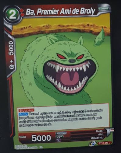 carte Dragon Ball Super Card Game Fr Unison Warrior Vermilion Bloodline BT11-019 C (2020) bandai ba premier ami de broly dbscg