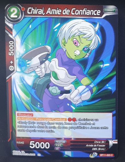 carte Dragon Ball Super Card Game Fr Unison Warrior Vermilion Bloodline BT11-023 C (2020) bandai chirai amie de confiance dbscg 