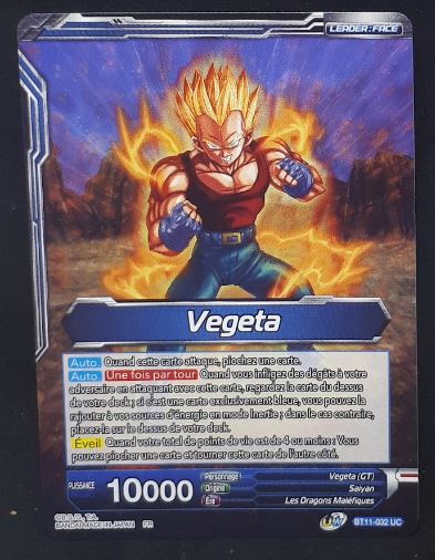carte Dragon Ball Super Card Game Fr Unison Warrior Vermilion Bloodline BT11-032 C (2020) bandai vegeta ss4 évolution ultime dbscg 