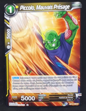 carte Dragon Ball Super Card Game Fr Unison Warrior Vermilion Bloodline BT11-098 C (2020) bandai piccolo mauvais présage dbscg